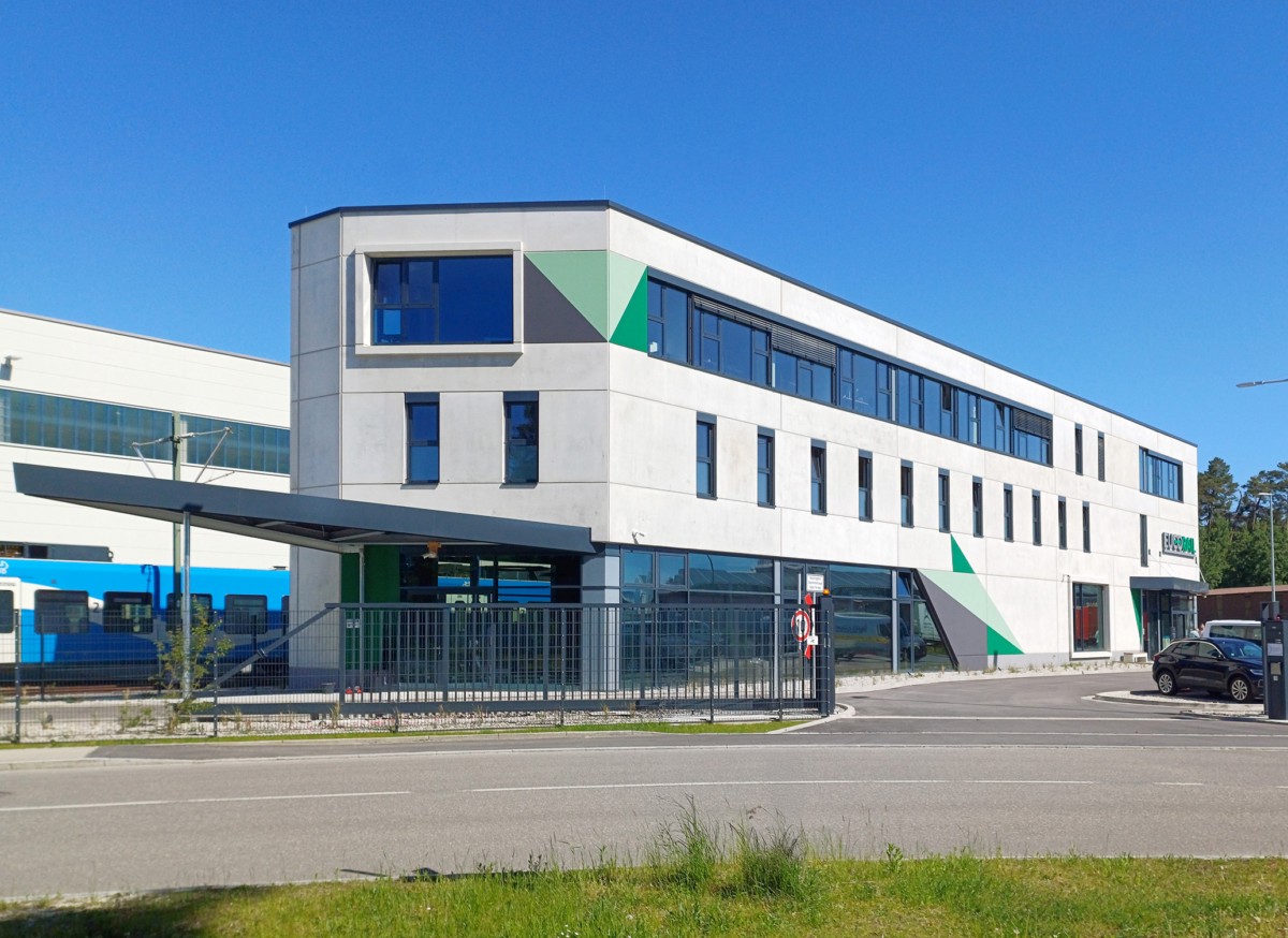 Neubau eines Verwaltungsgebäudes am Wartungsstützpunkt für Schienenfahrzeuge